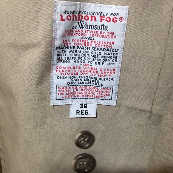 London Fog- Classic trench coat with winter liner - Picture 6 of 11